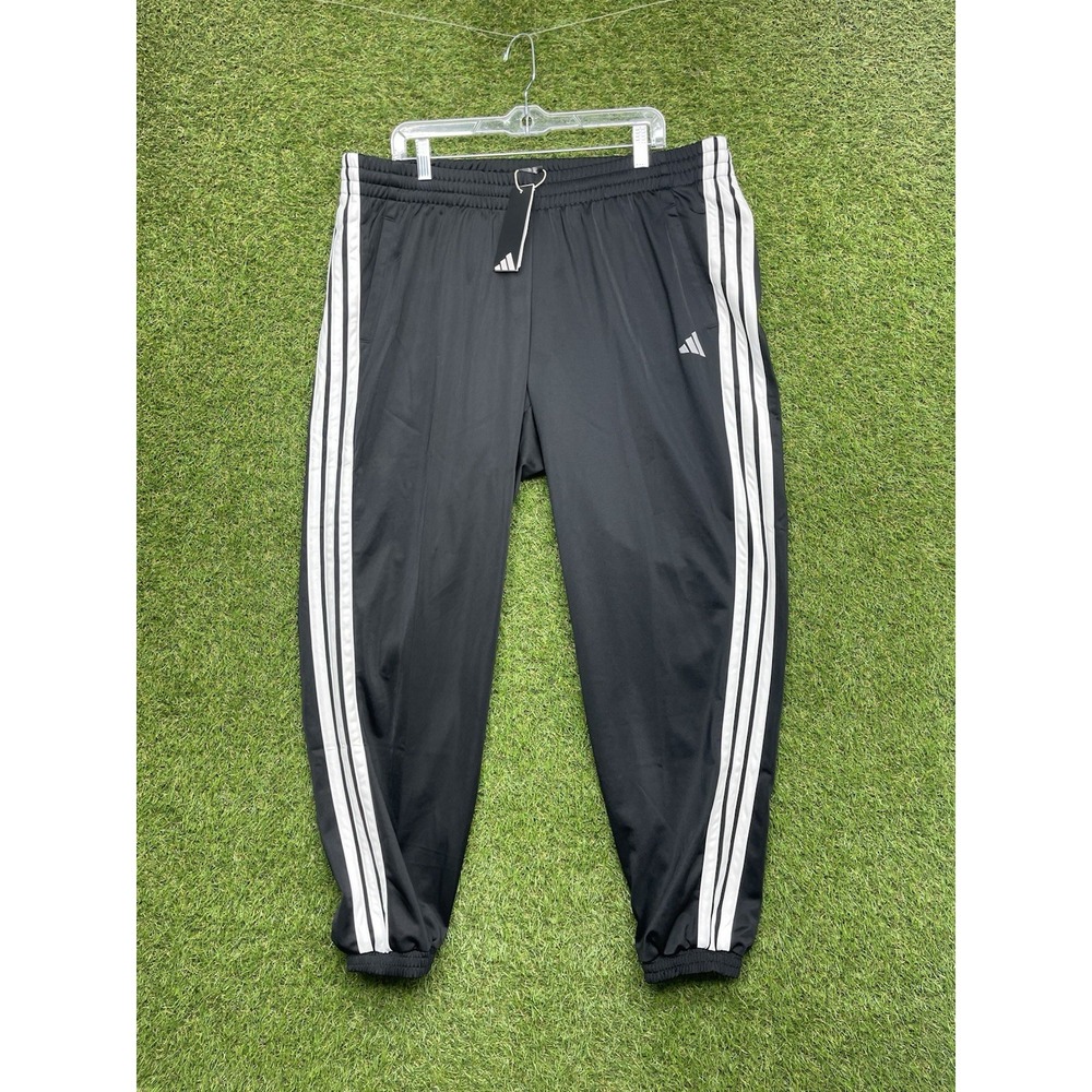 Adidas Original 3 Stripe Jogger Pants Womens 2XL Sweatpants H66006 Black NWT